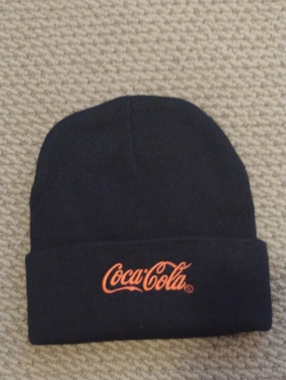 Coca-Cola Black Cuffed Beanie